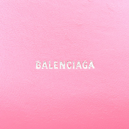 Balenciaga Shiny Calfskin Crocodile Embossed Hourglass Top Handle Bag XS Pink 6 of 11
