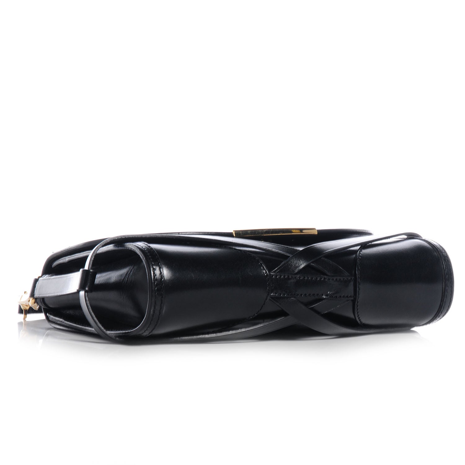 Burberry Polished Bridle Leather Small Abbott Crossbody Black 4 of 8