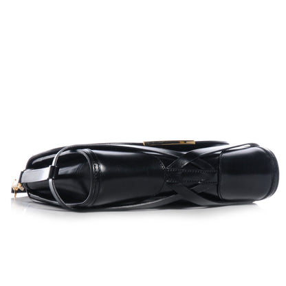 Burberry Polished Bridle Leather Small Abbott Crossbody Black 4 of 8
