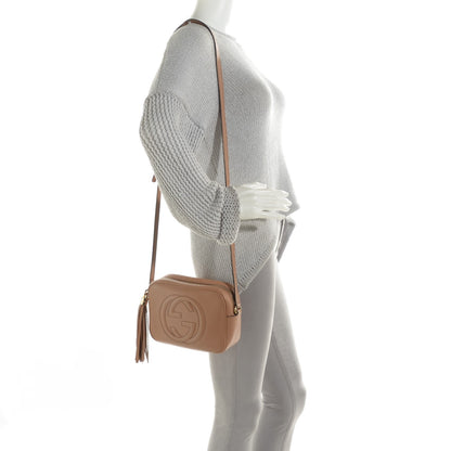 Gucci Pebbled Calfskin Small Soho Disco Bag Rose Beige 2 of 10