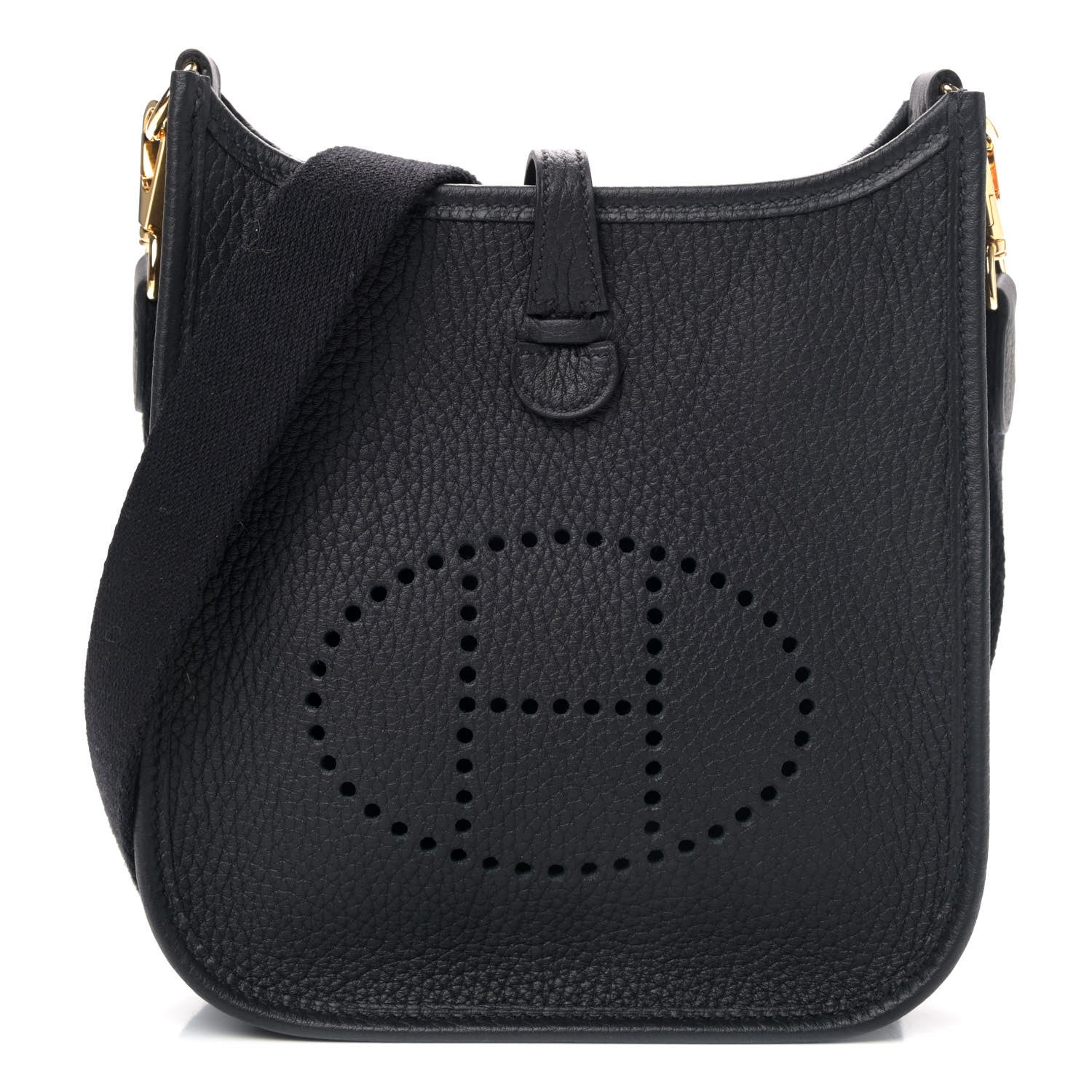 Hermes Taurillon Clemence Evelyne TPM Black 1 of 4