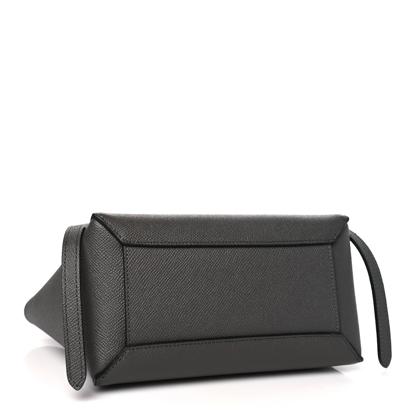 Grained Calfskin Nano Belt Bag Grey