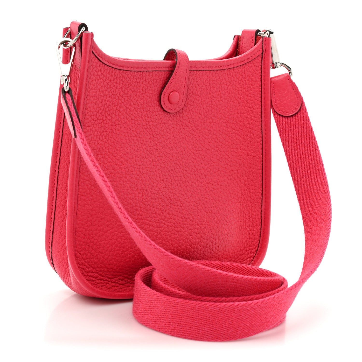 Hermes Taurillon Clemence Evelyne TPM Rose Extreme 3 of 9