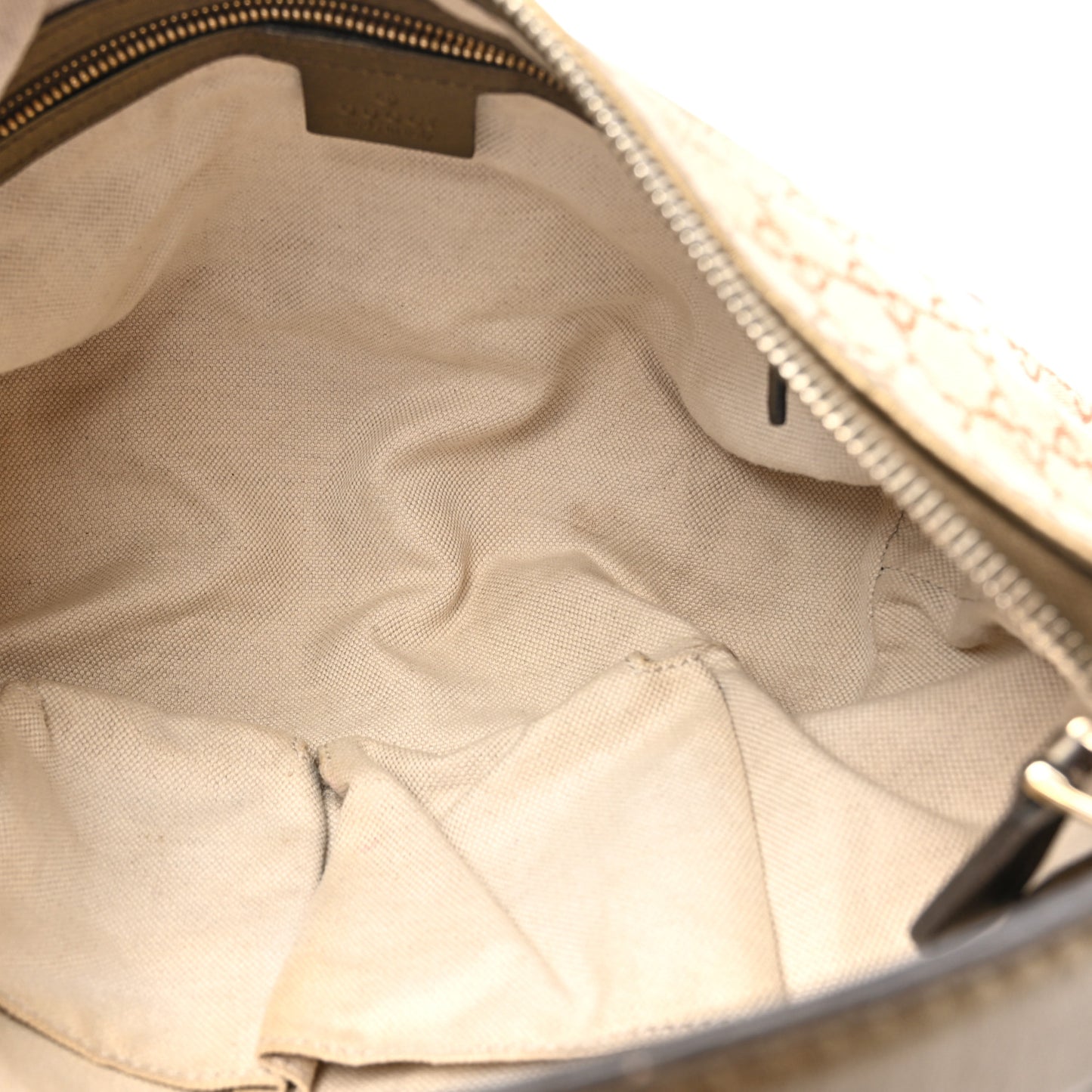 Monogram Lurex Small Heart Bit Charm Hobo Bronze