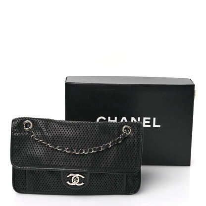 Chanel Perforated Calfskin Large Up In The Air Flap Black 11 of 11