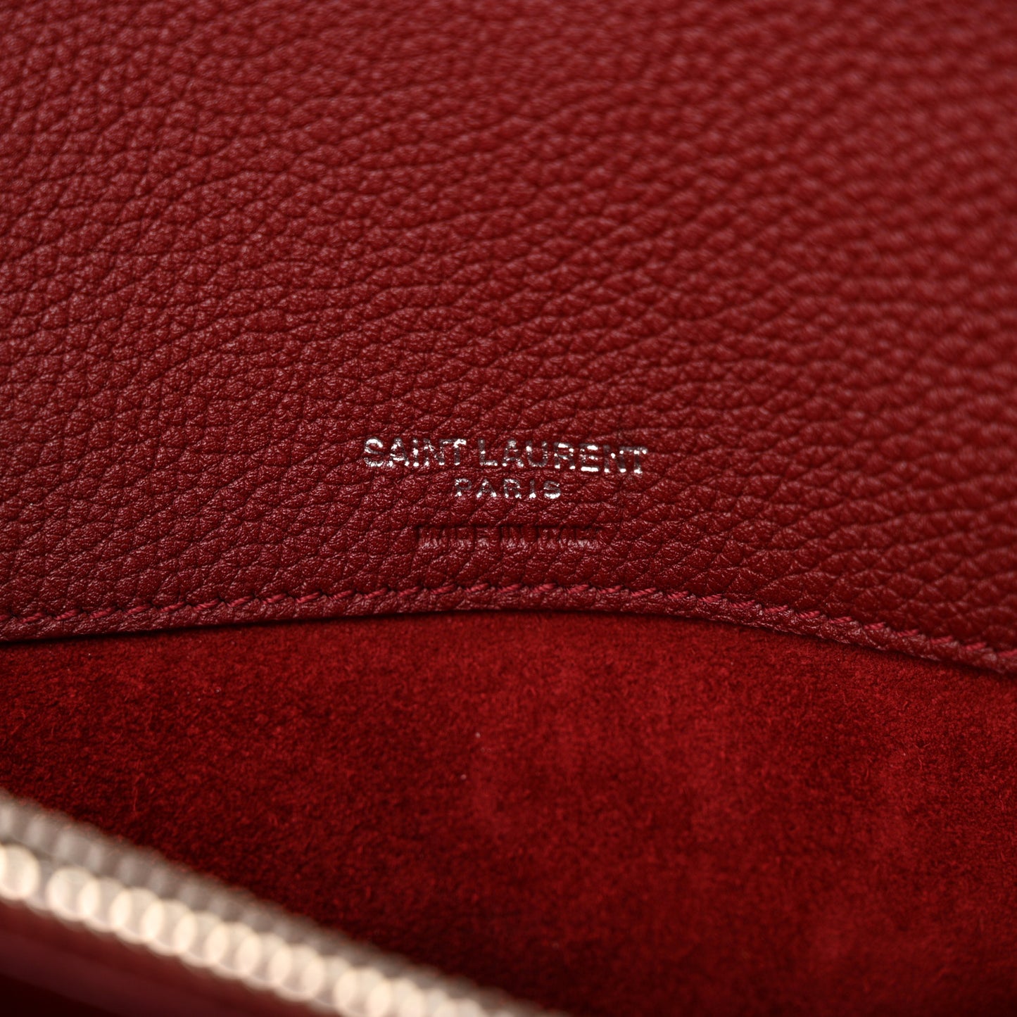 Grained Calfskin Small Supple Sac De Jour Dark Pallisandre