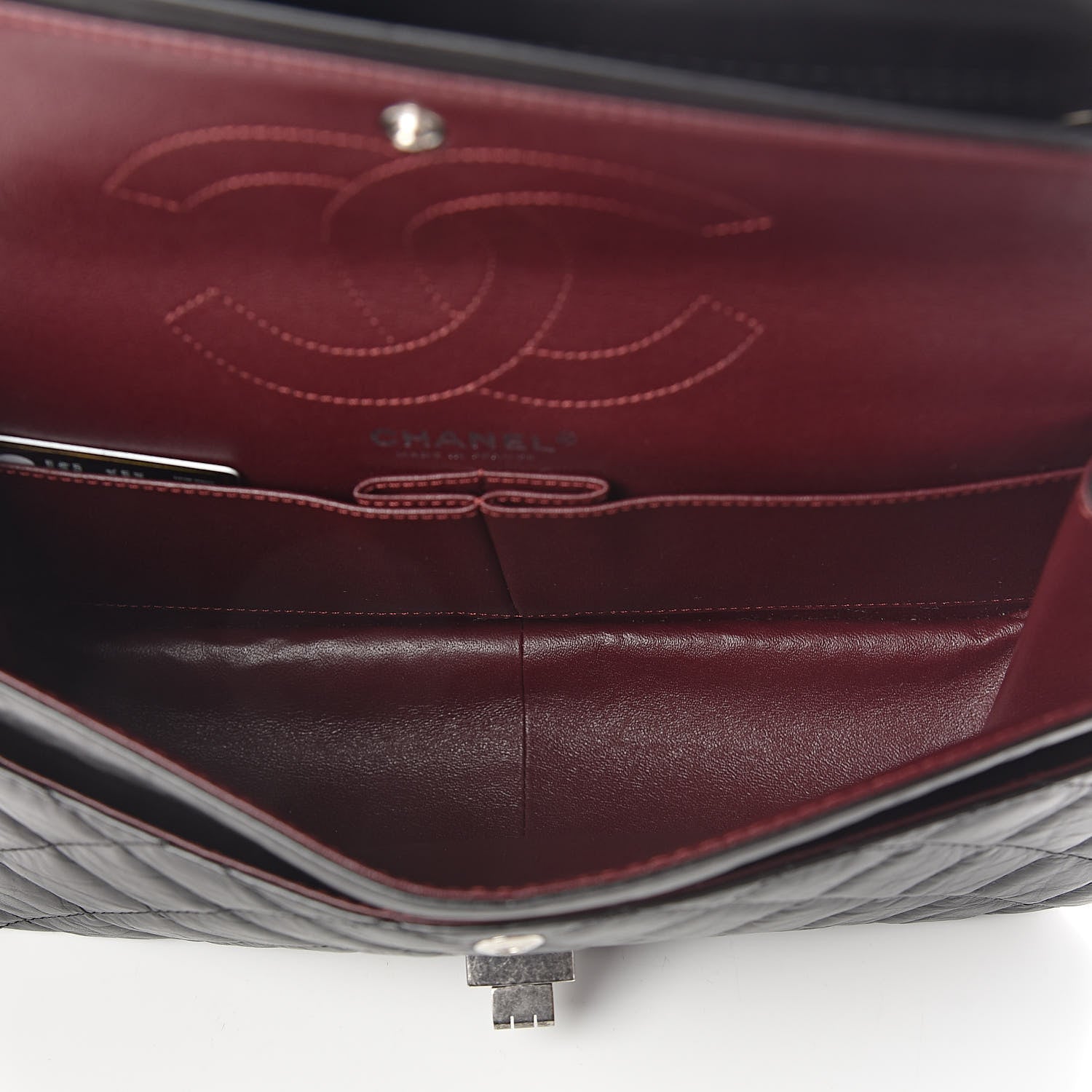 Chanel Aged Calfskin Quilted 2.55 Reissue 226 Flap Black 5 of 11