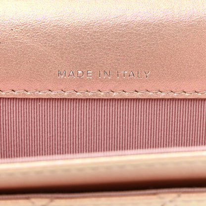 Chanel Iridescent Calfskin Quilted Flap Card Holder Wallet Pink 7 of 8