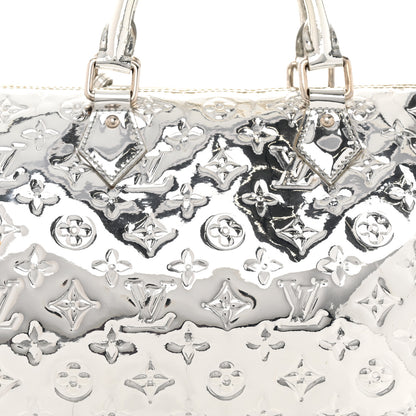 Louis Vuitton Monogram Miroir Speedy 35 Silver 8 of 19