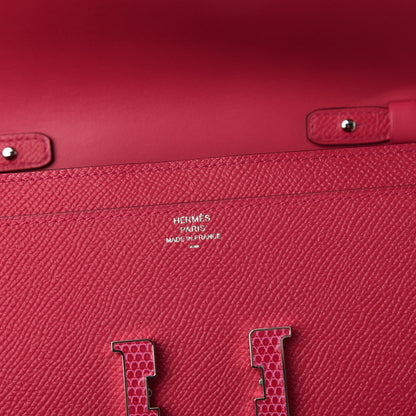 Hermes Epsom Lizard Constance Wallet To Go Rose Mexico 8 of 11
