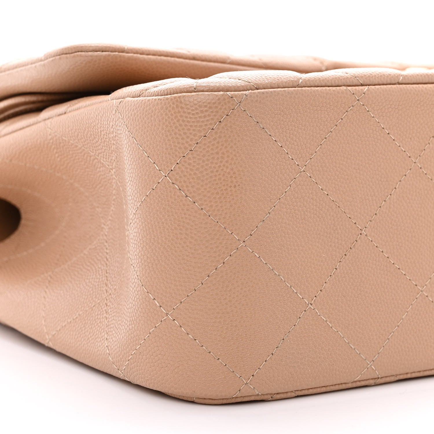 Chanel Caviar Quilted Jumbo Double Flap Beige 9 of 10