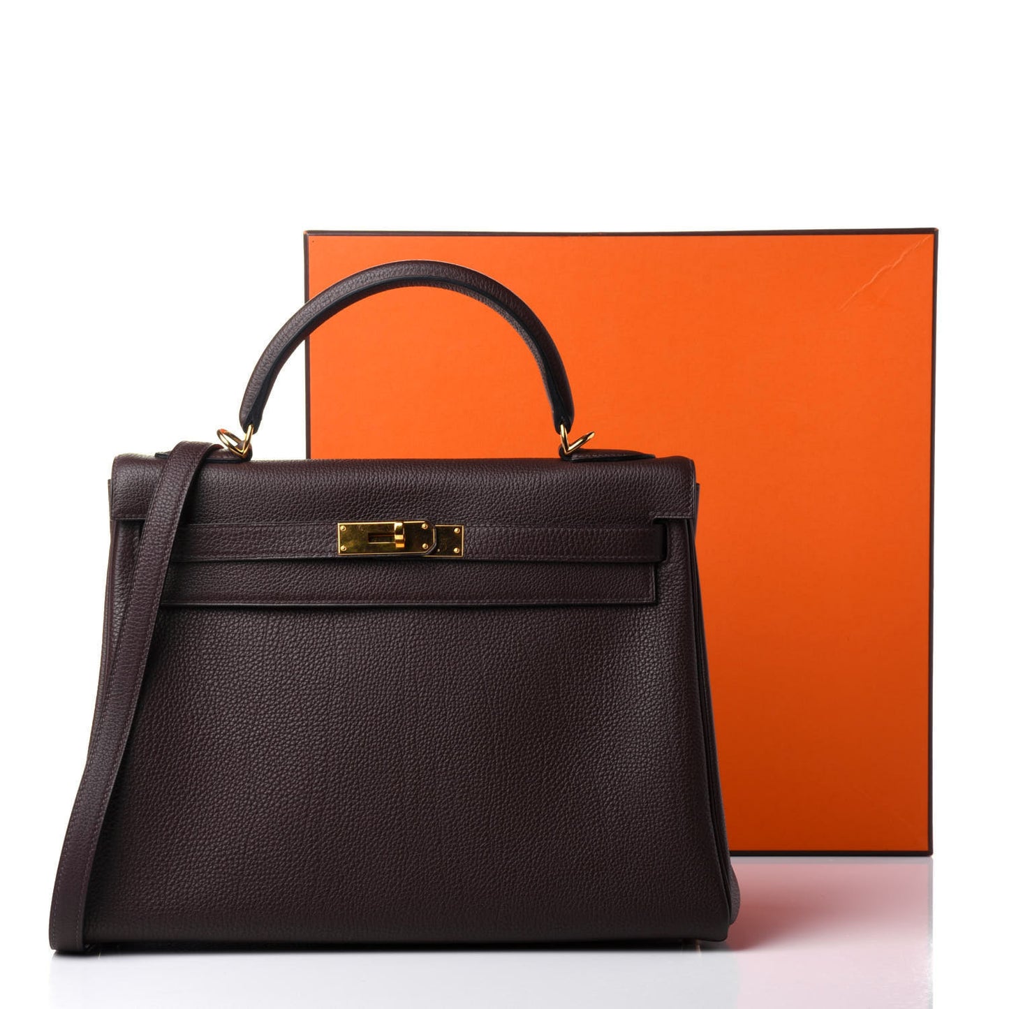 Togo Kelly Retourne 32 Chocolate