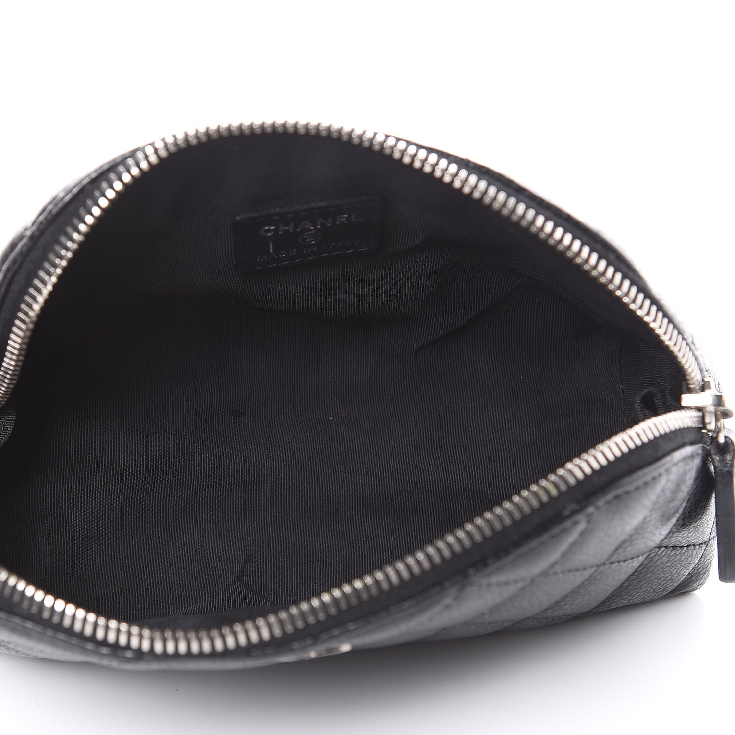 Chanel Caviar Quilted Cosmetic Case Black 5 of 12