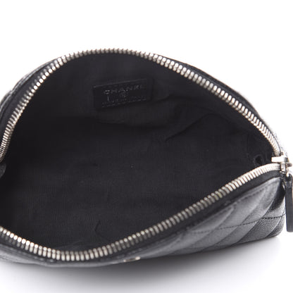 Chanel Caviar Quilted Cosmetic Case Black 5 of 12