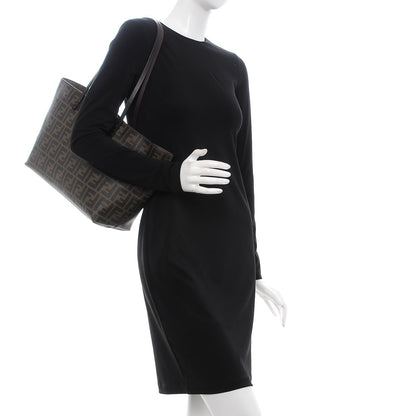 Fendi Zucca Spalmati Small Roll Tote Tobacco Moro 2 of 12