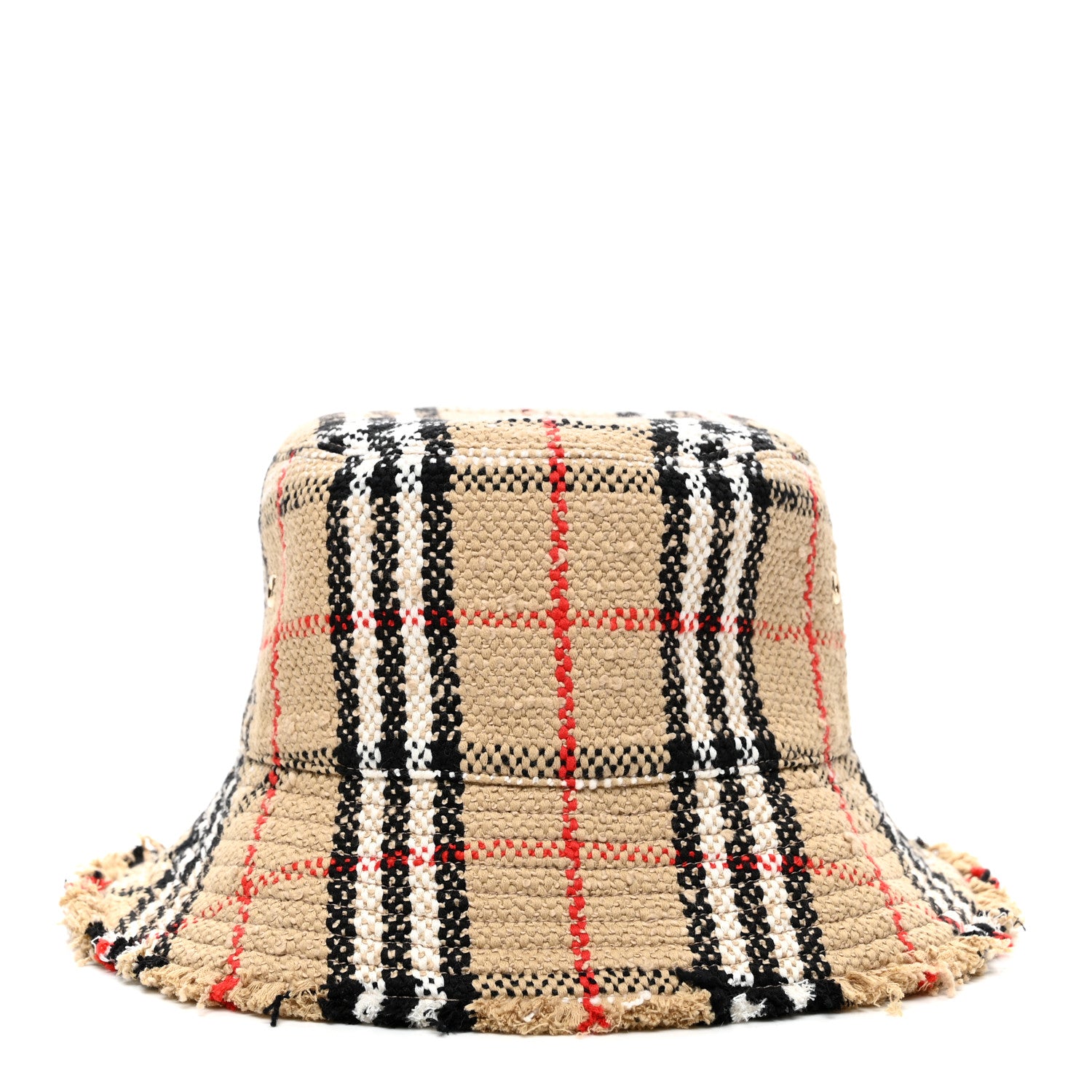 Burberry Tweed Check Bucket Hat M Archive Beige 6 of 8