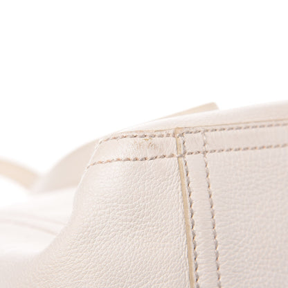 Saint Laurent Calfskin Large Downtown Tote Ivory 16 of 20