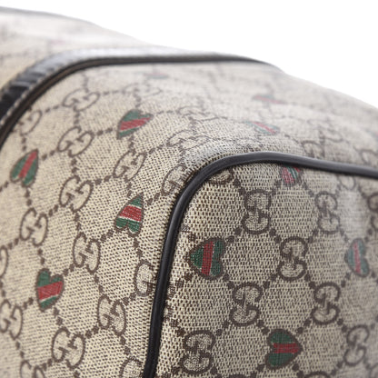 Gucci GG Plus Monogram Hearts Medium Joy Boston Dark Brown 13 of 14