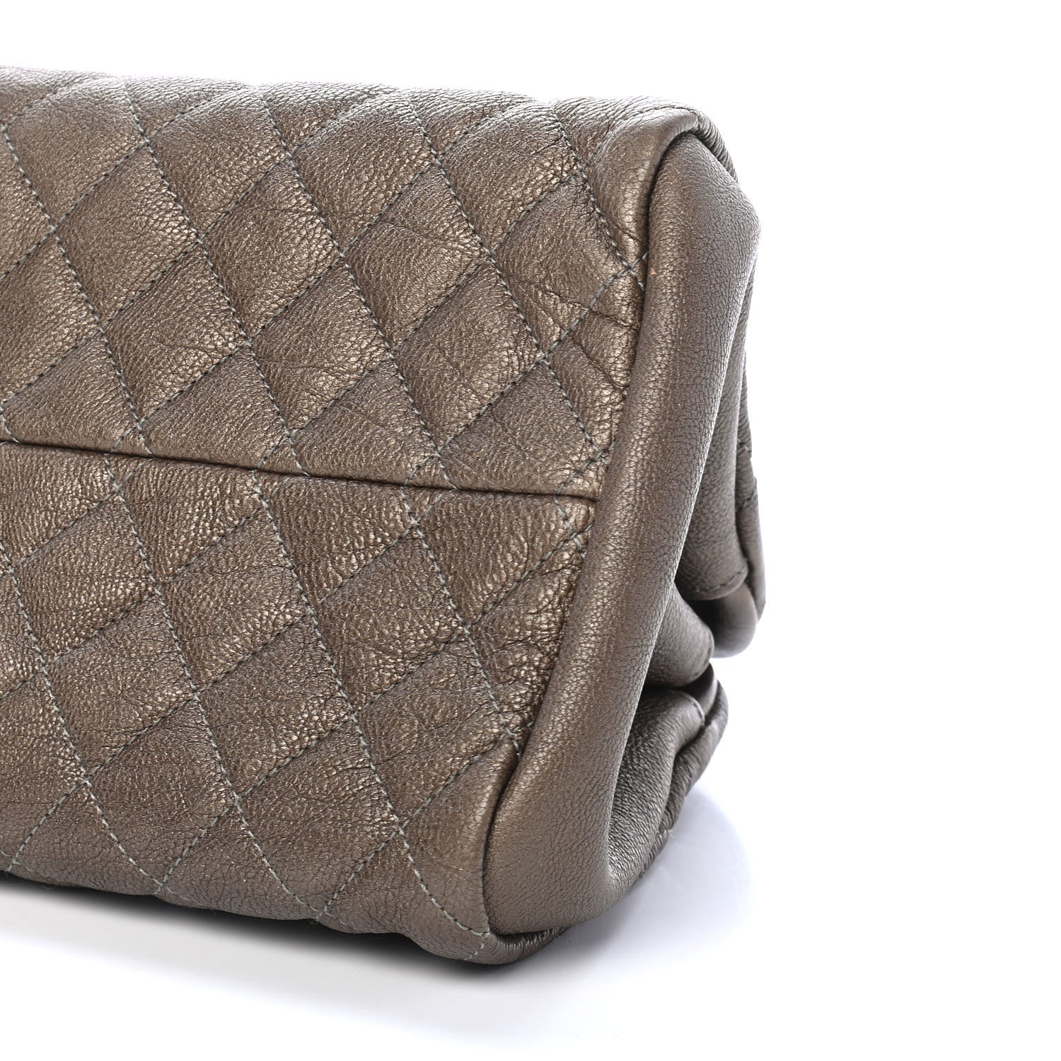 Chanel Metallic Caviar Quilted Medium Just Mademoiselle Beige 9 of 9