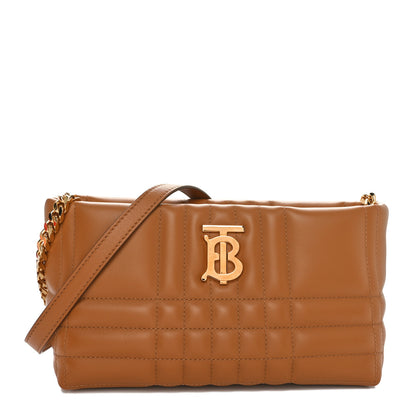 Burberry Lambskin Quilted Small Soft Lola Bag Maple Brown 1 of 10