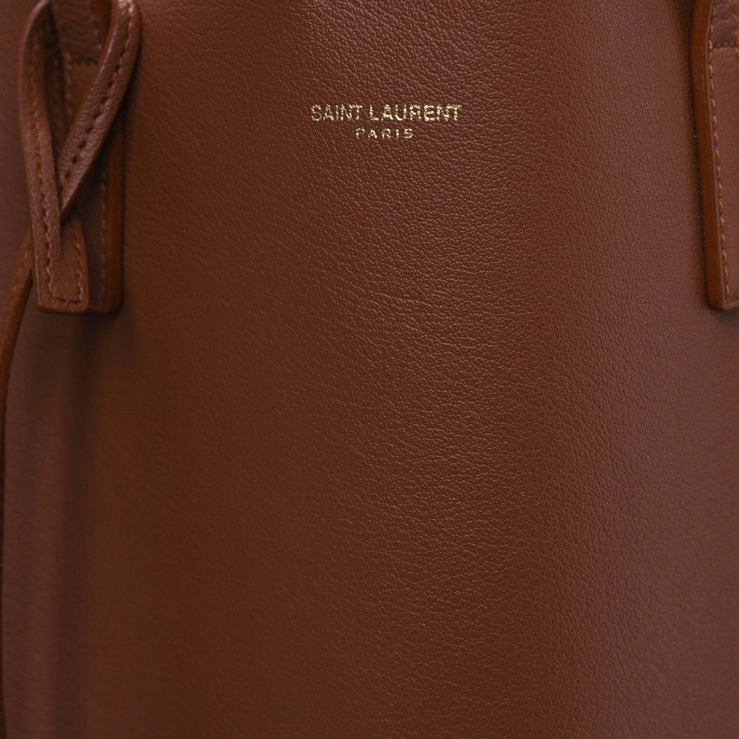 Calfskin North-South Shopping Tote Brick