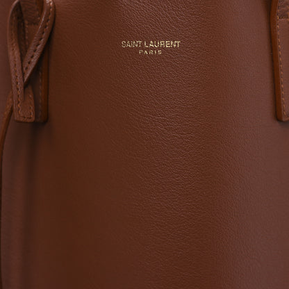 Saint Laurent Calfskin North-South Shopping Tote Brick 9 of 12