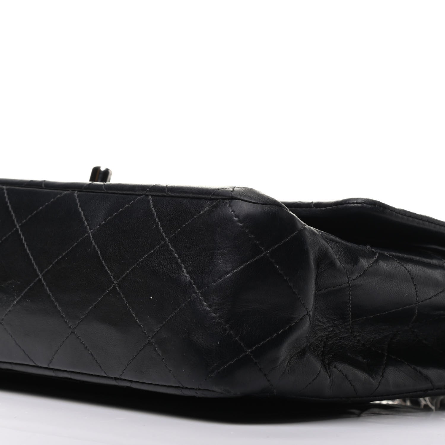 Chanel Lambskin Quilted Medium Double Flap Black 11 of 12