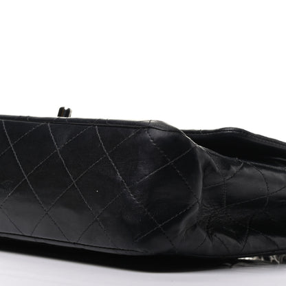 Chanel Lambskin Quilted Medium Double Flap Black 11 of 12