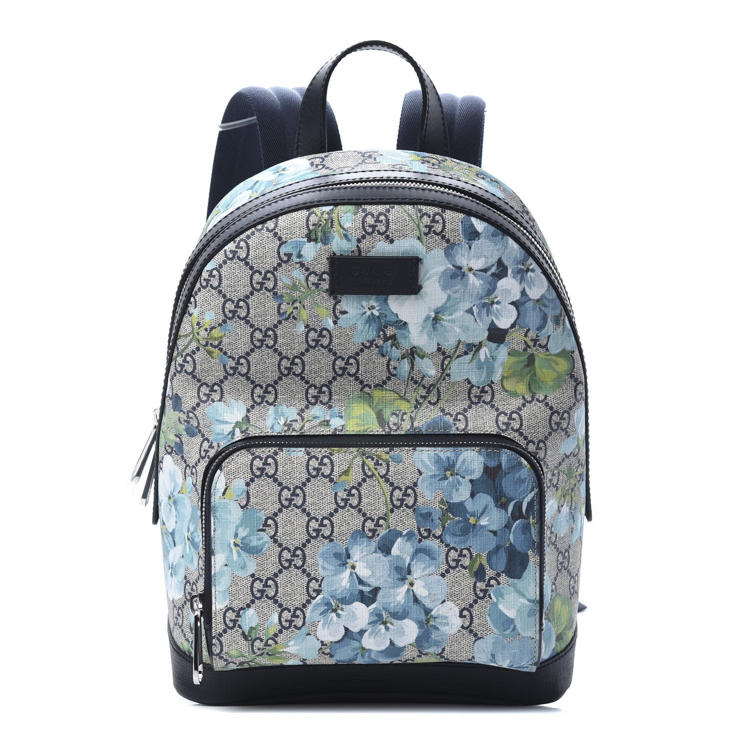 Gucci GG Supreme Monogram Blooms Small Day Backpack Blue 1 of 10
