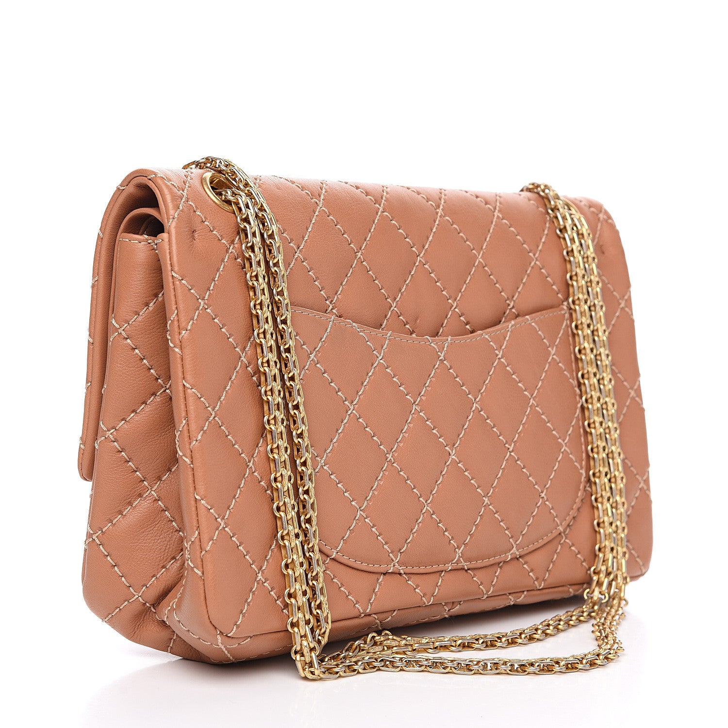 Chanel Calfskin Stitched 2.55 Reissue 226 Flap Beige 2 of 12