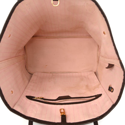 Louis Vuitton Damier Ebene Neo Neverfull MM Rose Ballerine 5 of 16