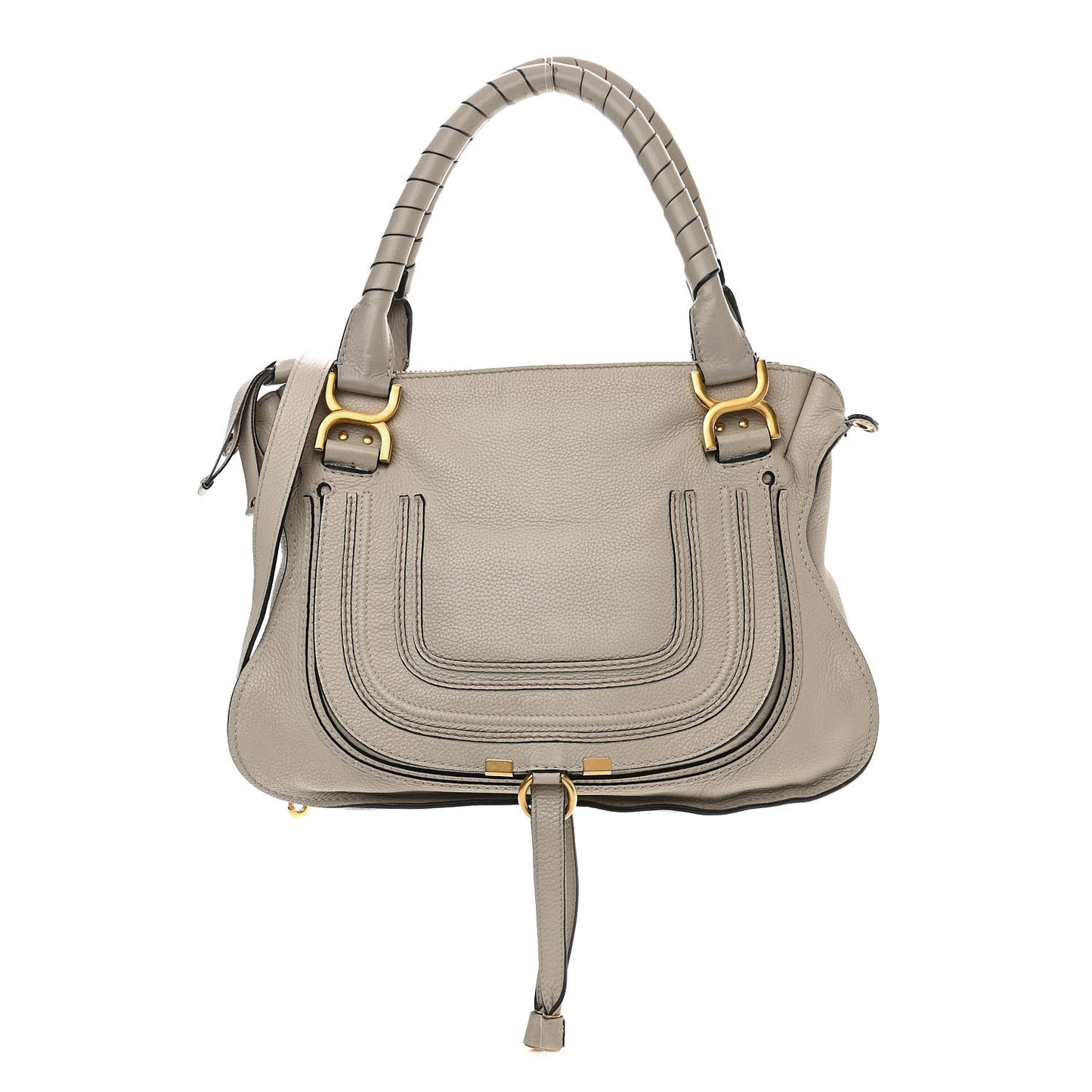 Calfskin Medium Marcie Satchel Dove