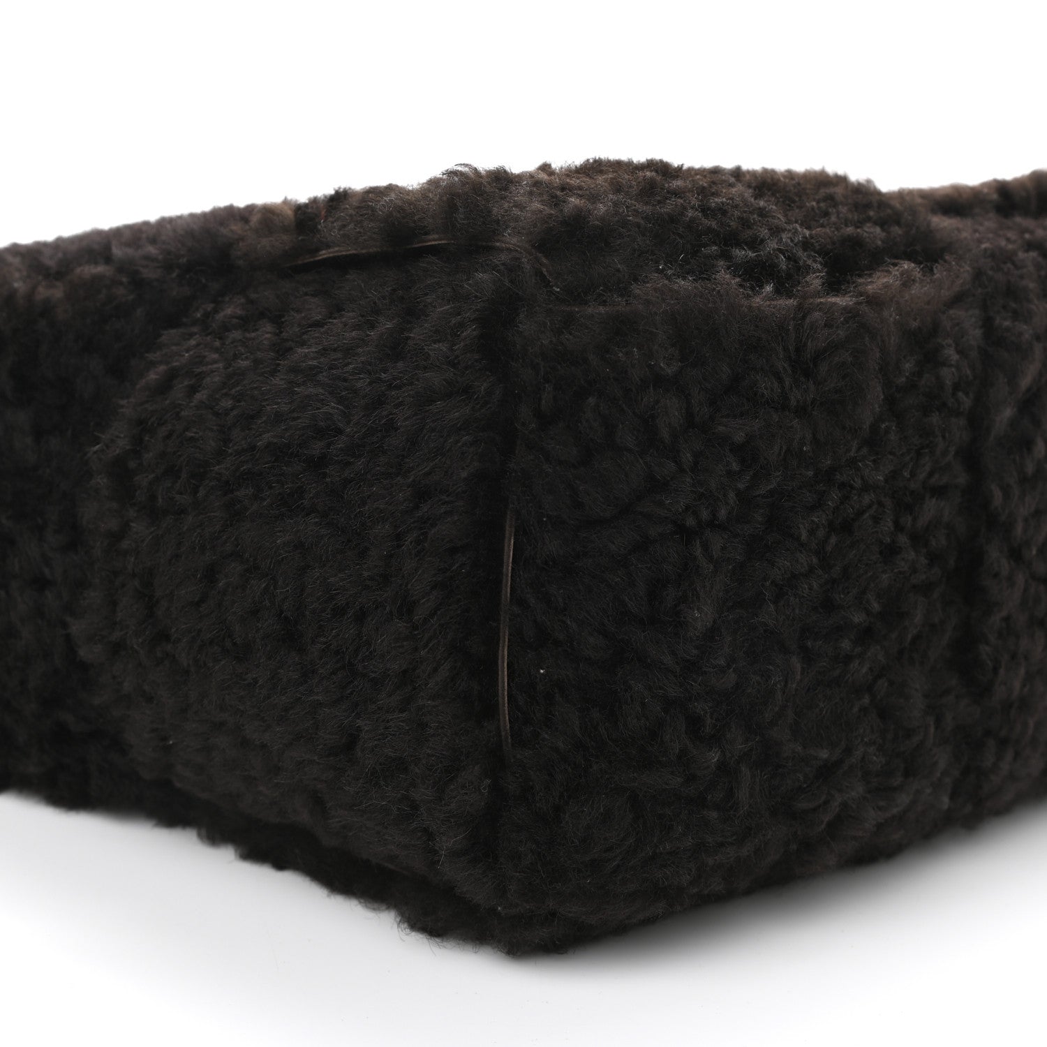 Bottega Veneta Shearling Intrecciato Arco Tote Fondant 9 of 10