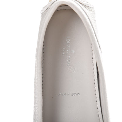Louis Vuitton Grained Calfskin Close Up Flat Loafer 38 White 7 of 9