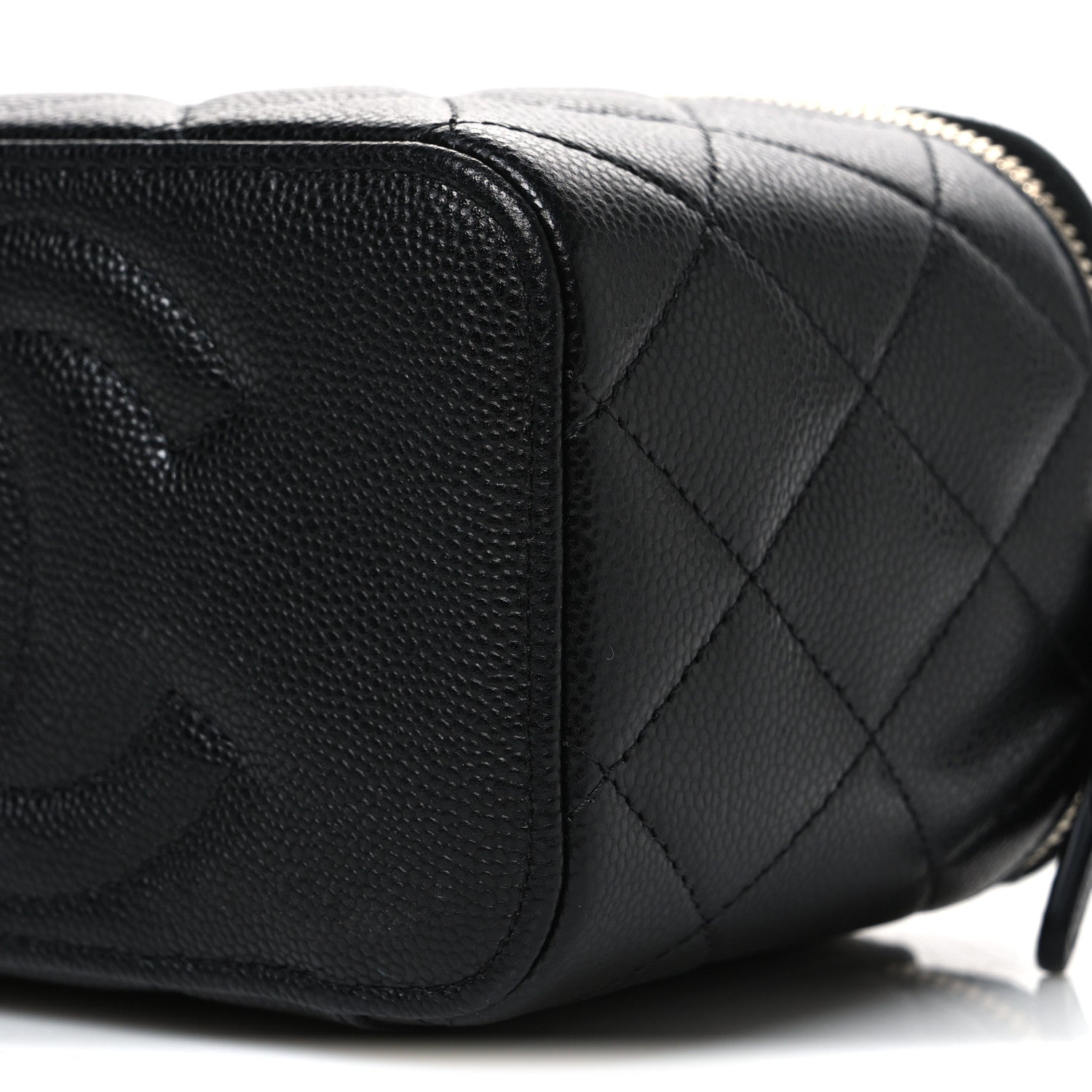 Chanel Caviar Quilted Small Vanity Case With Chain Black 10 of 10