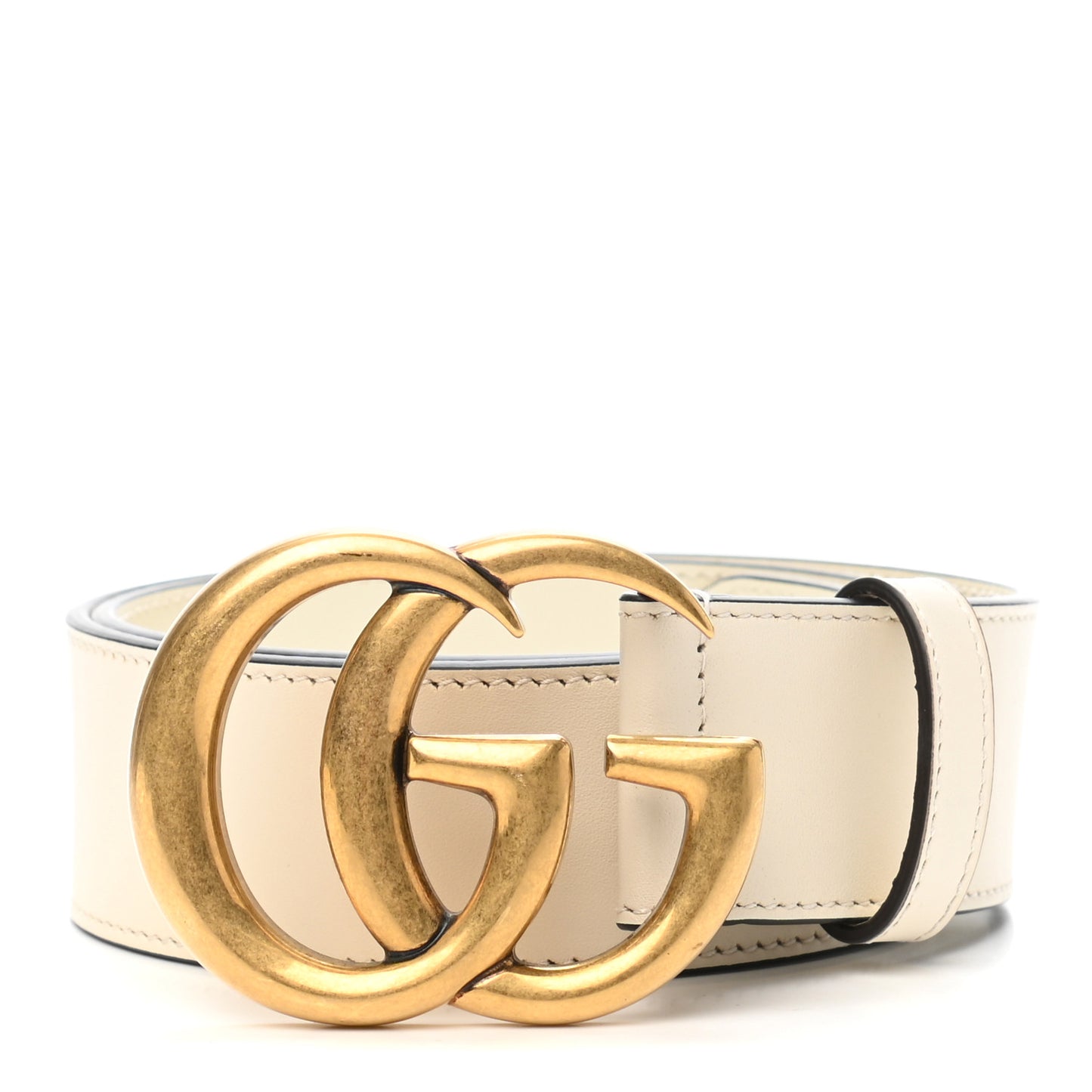 Calfskin Double G 40mm Belt 70 28 Mystic White