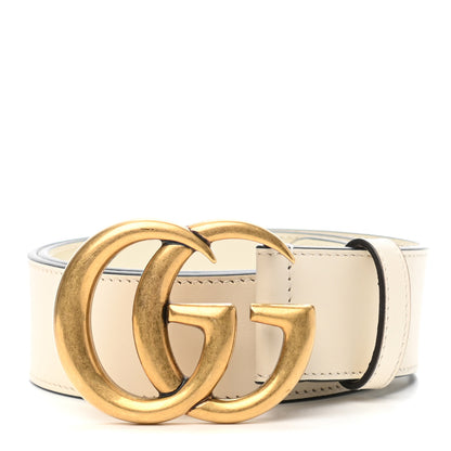 Gucci Calfskin Double G 40mm Belt 70 28 Mystic White 1 of 5