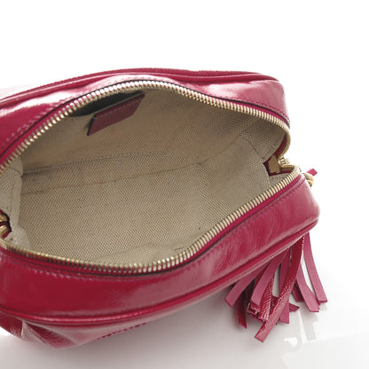 Gucci Soft Patent Small Soho Disco Bag Bright Bougainvillea 5 of 7