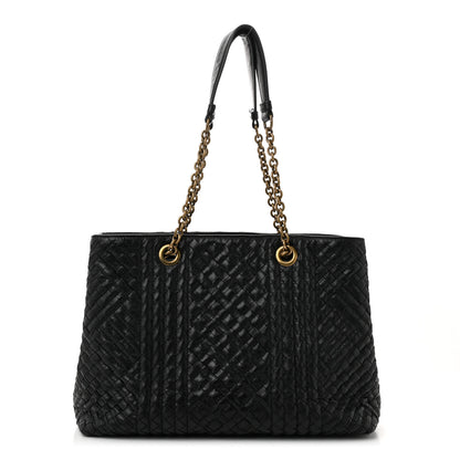 Bottega Veneta Lambskin Intrecciato Boutis MediumTote Black 1 of 12