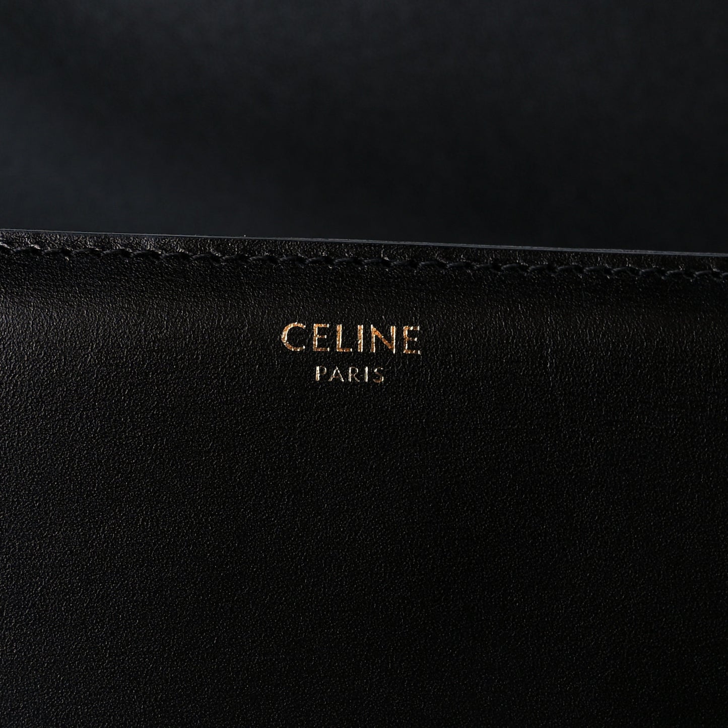 Shiny Calfskin Medium Triomphe Black