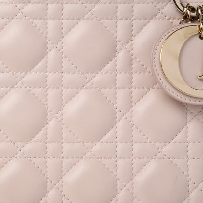 Christian Dior Lambskin Cannage Medium Lady Dior Light Pink 8 of 8