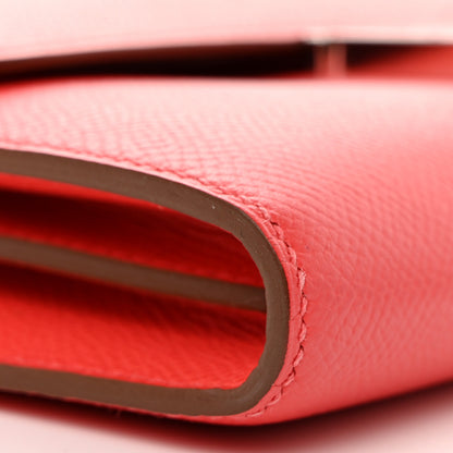 Hermes Epsom Constance Long Wallet Rose Jaipur 8 of 11