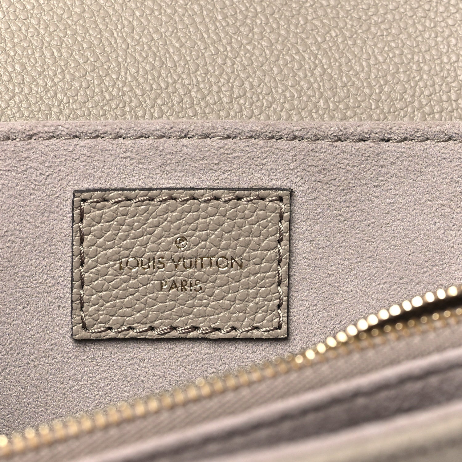 Louis Vuitton Empreinte Monogram Giant Pochette Metis East West Tourterelle Creme 6 of 10