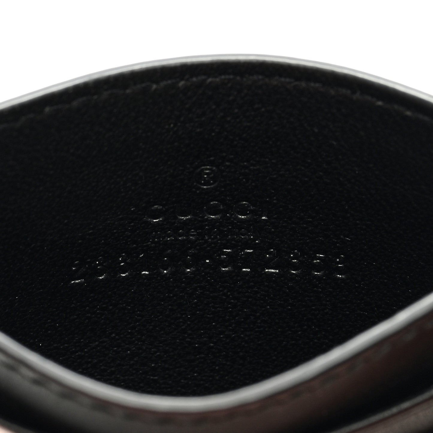GG Supreme Monogram Bees Card Holder Black