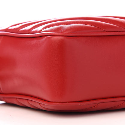 Saint Laurent Calfskin Matelasse Monogram Lou Camera Bag Rouge Eros 6 of 8