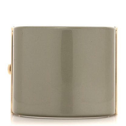 Chanel Resin CC Cuff Golden Pearly Beige 3 of 6