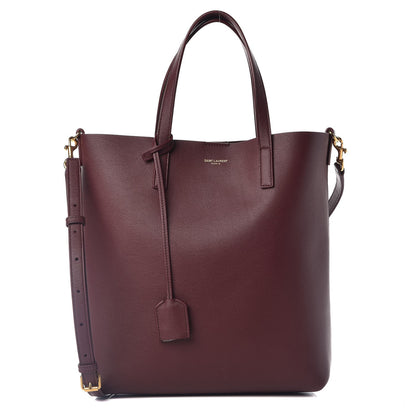Saint Laurent Calfskin Toy Shopping Tote Dark Red 1 of 9