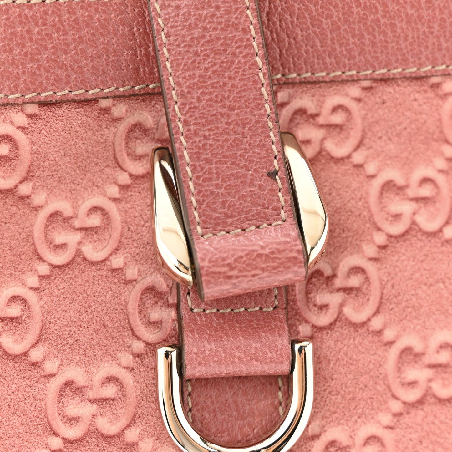 Suede Guccissima Medium Abbey Tote Pink