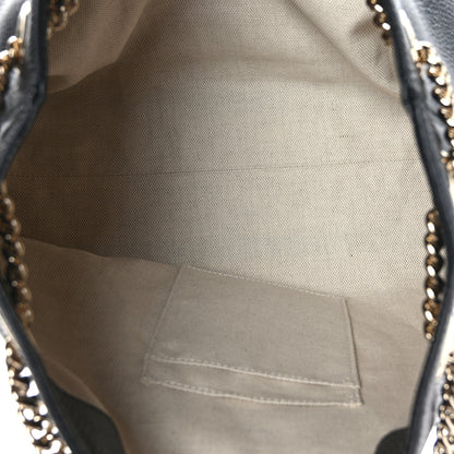Gucci Pebbled Calfskin Medium Soho Chain Shoulder Bag Black 5 of 10