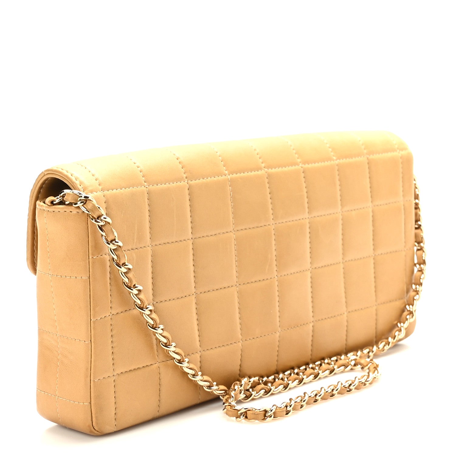 Chanel Lambskin East West Chocolate Bar Flap Beige 3 of 10
